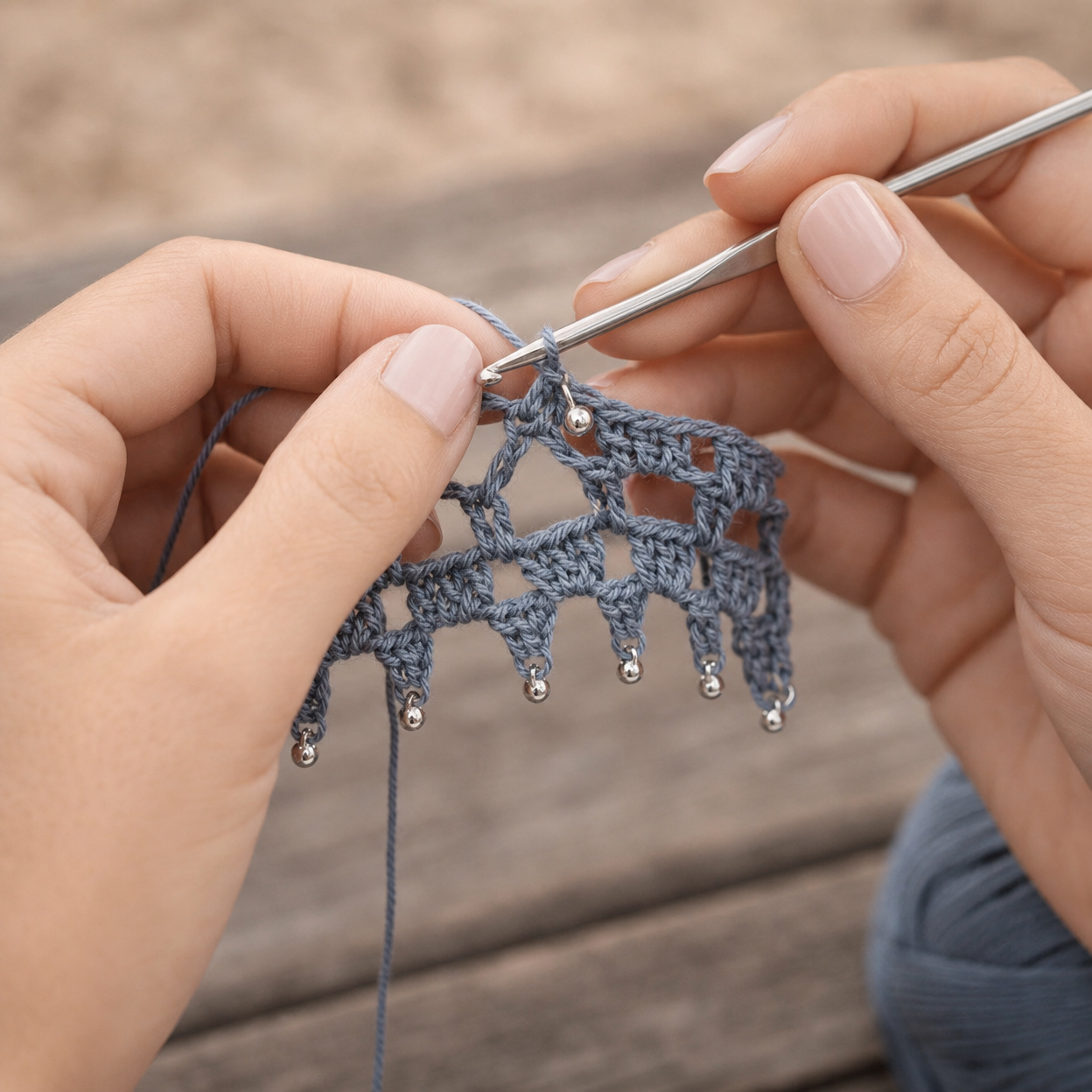 Crochet Moon Anklet Pattern PDF | Boho Lace Crescent Moon Bracelet Tutorial
