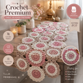 Premium Crochet Scalloped Circle Table Runner Pattern | Easy DIY PDF Download for Elegant Home Decor
