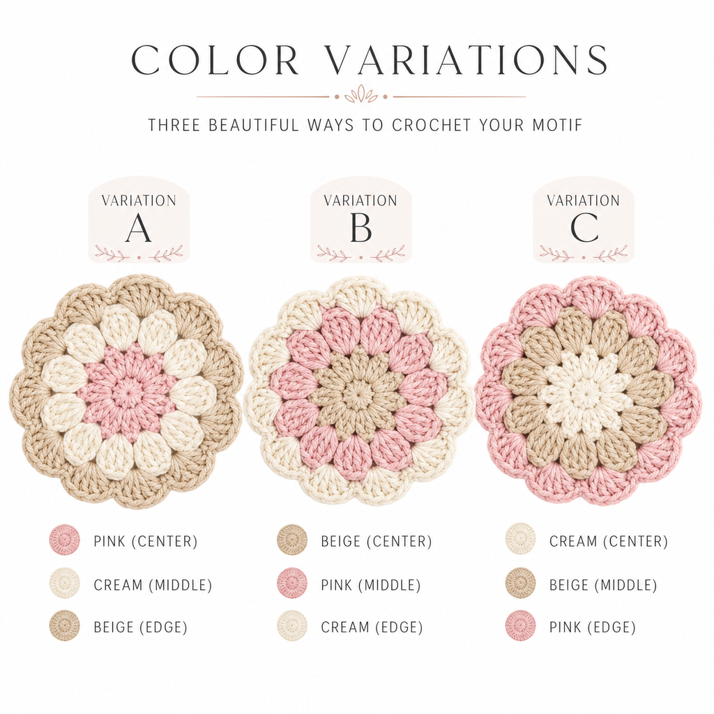 Premium Crochet Scalloped Circle Table Runner Pattern | Easy DIY PDF Download for Elegant Home Decor