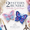 Crochet Butterfly Pattern Bundle 
Easy Amigurumi Butterfly PDF, Instant Download