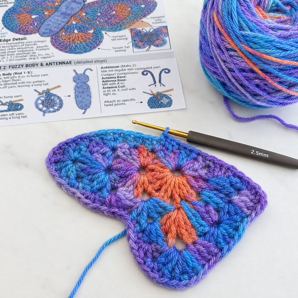 Crochet Butterfly Pattern Bundle 
Easy Amigurumi Butterfly PDF, Instant Download