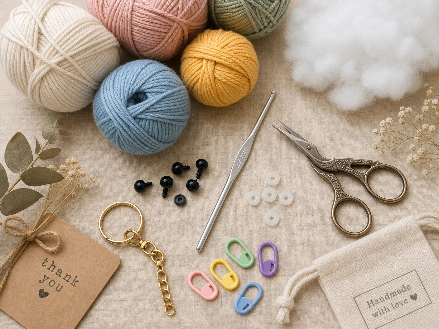 Monster Car Key Cover Crochet Pattern | Amigurumi Big Mouth Keychain PDF